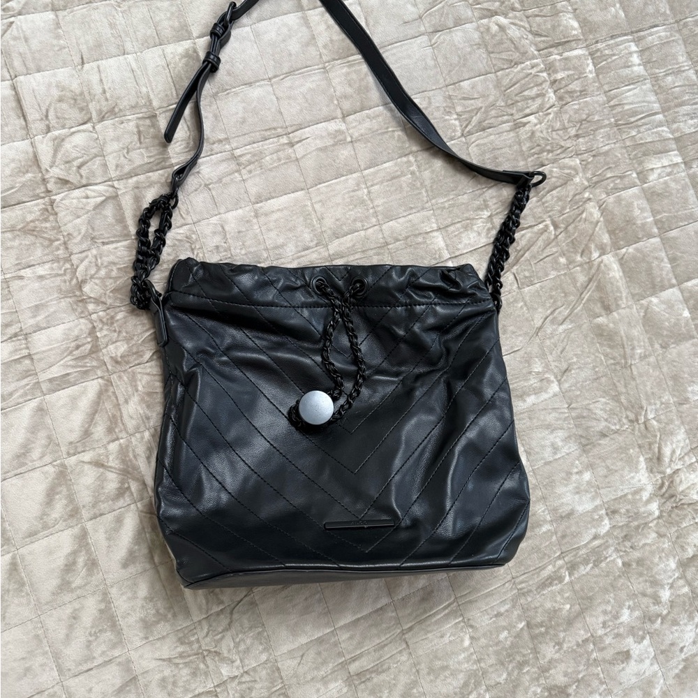 Aldo Black Quilted Shoulder Bag vintage